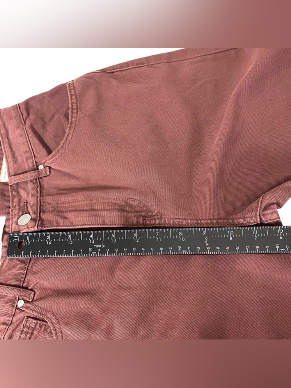 PacSun Womens Crop Mom Jeans Size 28" High Rise Straight Leg Denim Y2K Raisin - Picture 11 of 14